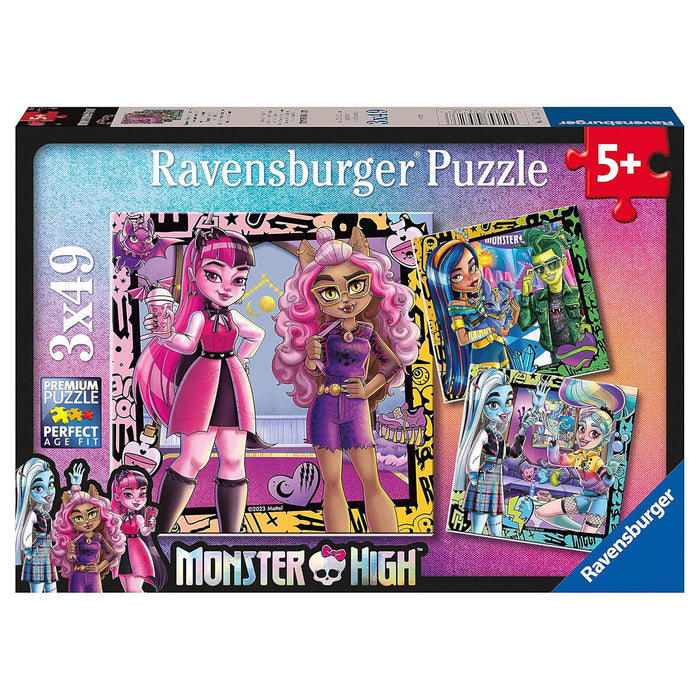 Ravensburger Monster High 3 x 49 Piece Jigsaw Puzzles