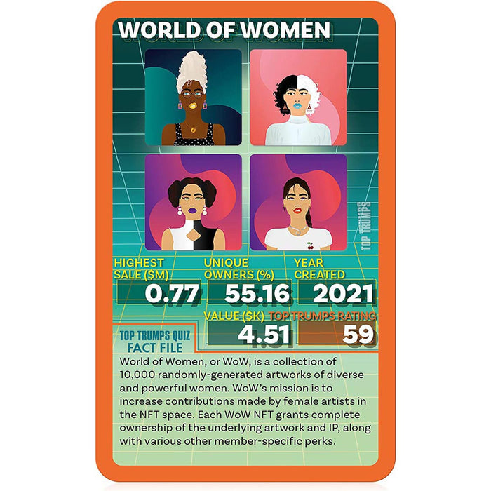 Gen Z Guide to NFTs Top Trumps Specials Card Game
