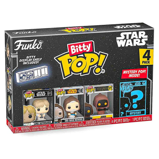 Funko Bitty Pop! Star Wars: Luke Skywalker Mini Figures (4 Pack)