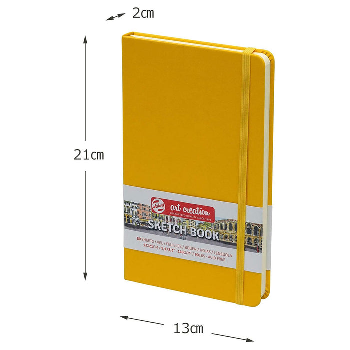 Talens Art Creation Sketchbook Golden Yellow 13 x 21 cm 140 g, 80 sheets