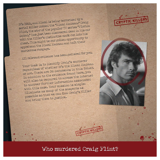 Cryptic Killers: Murder in Miami Game
