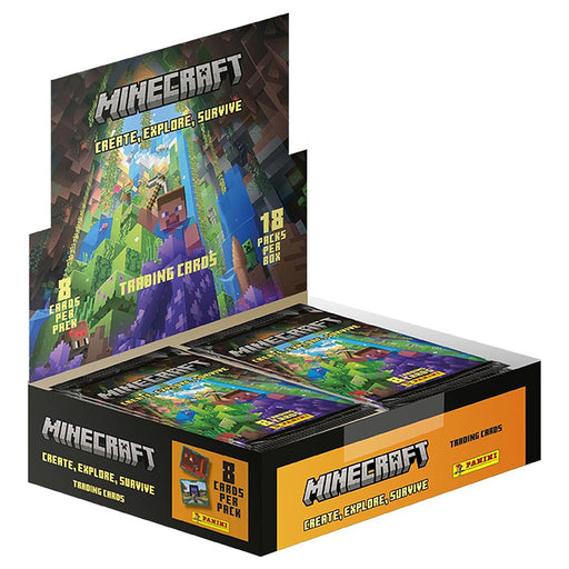 Panini Minecraft 'Create, Explore, Survive' Trading Card Collection 18 Pack Box
