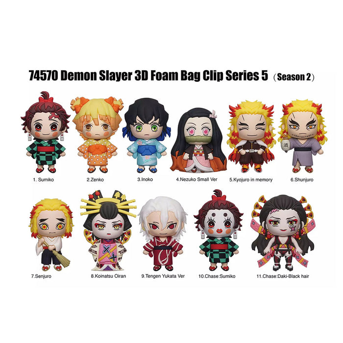 Demon Slayer Series 5 Figural Bag Clip (styles vary)