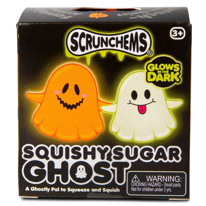 Scrunchems Glow in the Dark Squishy Sugar Ghost Fidget Toy (styles vary)