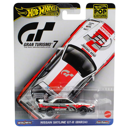 Hot Wheels Premium Pop Culture Gran Turismo Nissan Skyline GT-R (BNR34) Toy Car