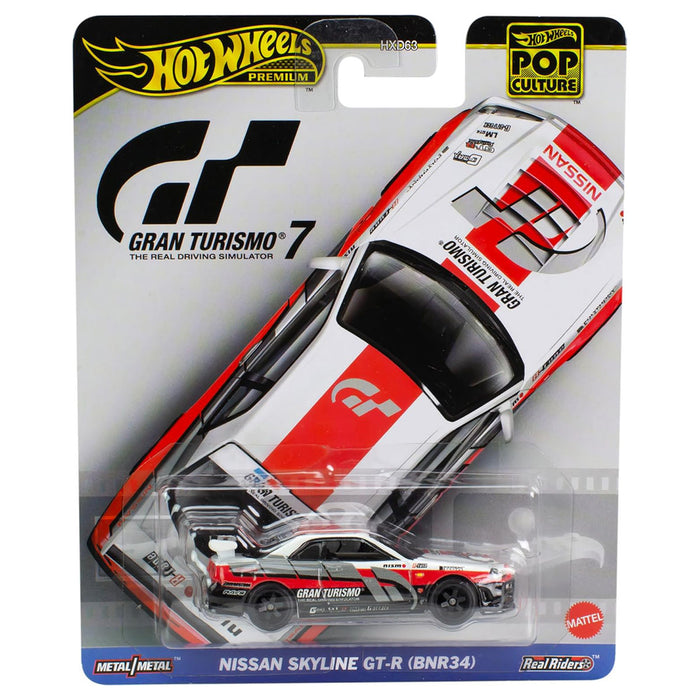 Hot Wheels Premium Pop Culture Gran Turismo Nissan Skyline GT-R (BNR34) Toy Car