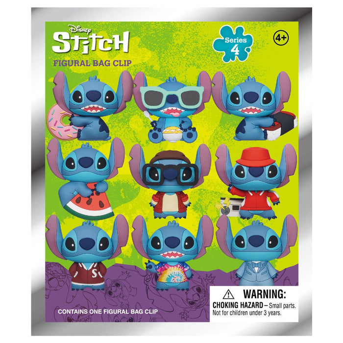 Disney Stitch Figural Bag Clip Series 4 (styles vary)