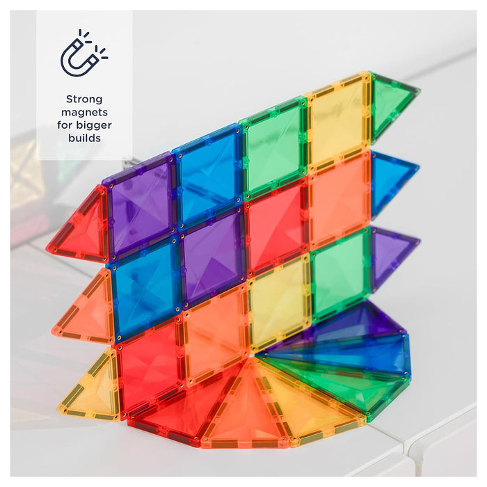 Connetix Magnetic Tiles Rainbow Mini Pack 24 Pieces
