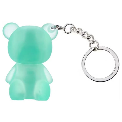 Mini Glam Bear Shimmer Lotion Fuzzy Slippers Keychain