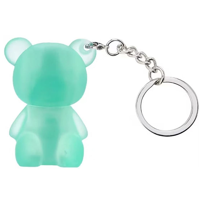 Mini Glam Bear Shimmer Lotion Fuzzy Slippers Keychain