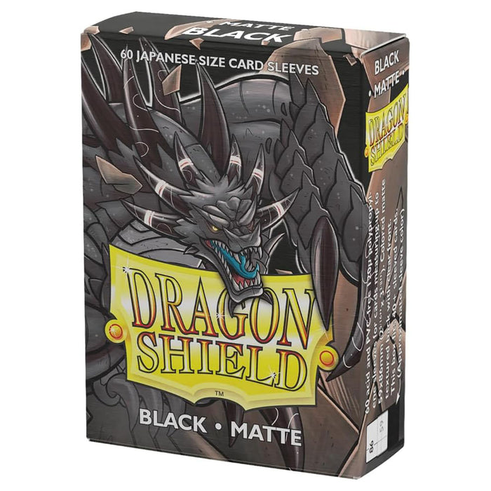 Dragon Shield Japanese Size Black 60 Matte Sleeves