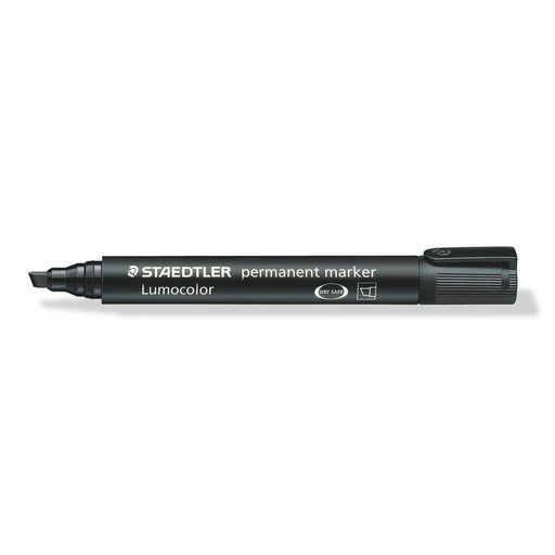 Staedtler Lumocolor Permanent Black Chisel Tip Marker 