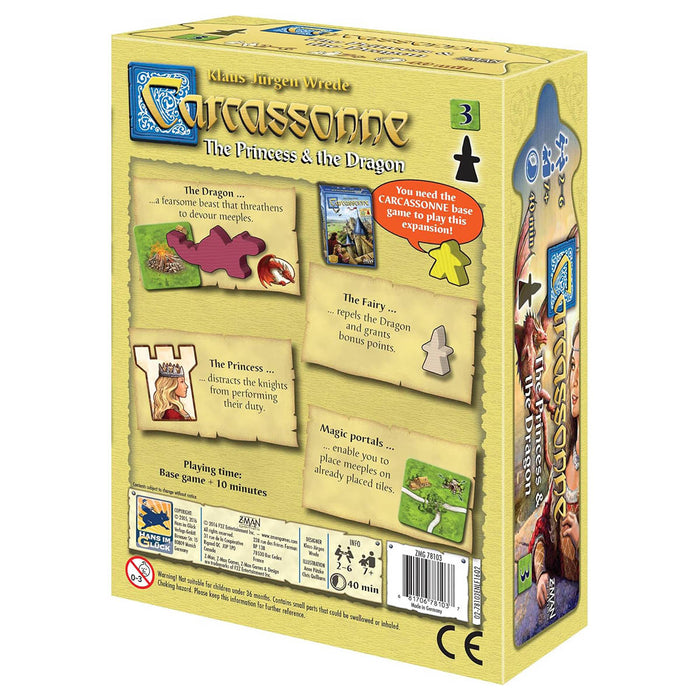 Carcassonne: The Princess and the Dragon (Expansion 3) Game