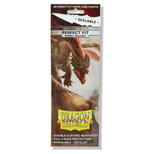 Dragon Shield Perfect Fit Smoke Sealable Inner Card Sleeves (100 Pack)
