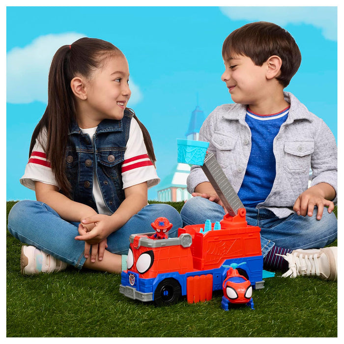 Marvel Spidey and his Amazing Friends Rescue-Webs Fire Truck Playset