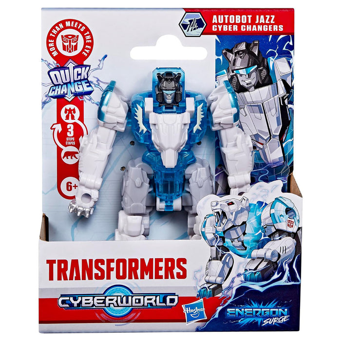 Transformers Cyberworld Autobot Jazz Cyber Changers Energon Surge Action Figure