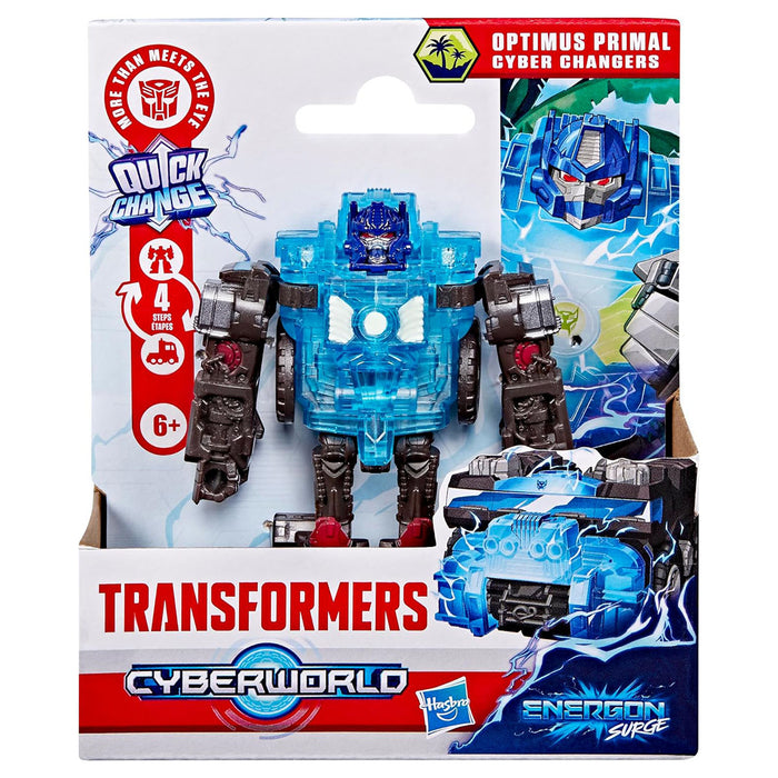 Transformers Cyberworld Optimus Primal Cyber Changers Energon Surge Action Figure