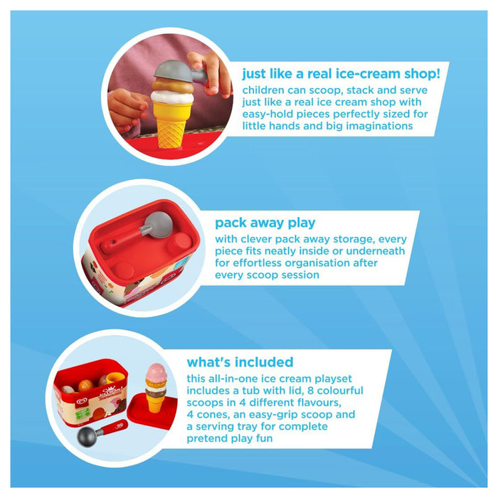 Casdon Walls Toy Ice Cream Scoop Play Set