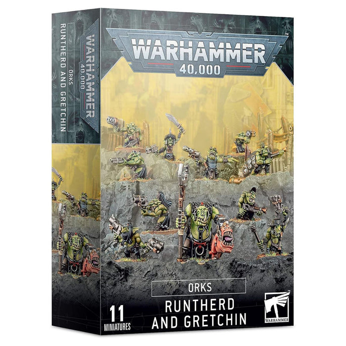 Warhammer 40,000 Orks: Runtherd and Gretchin Miniatures Set