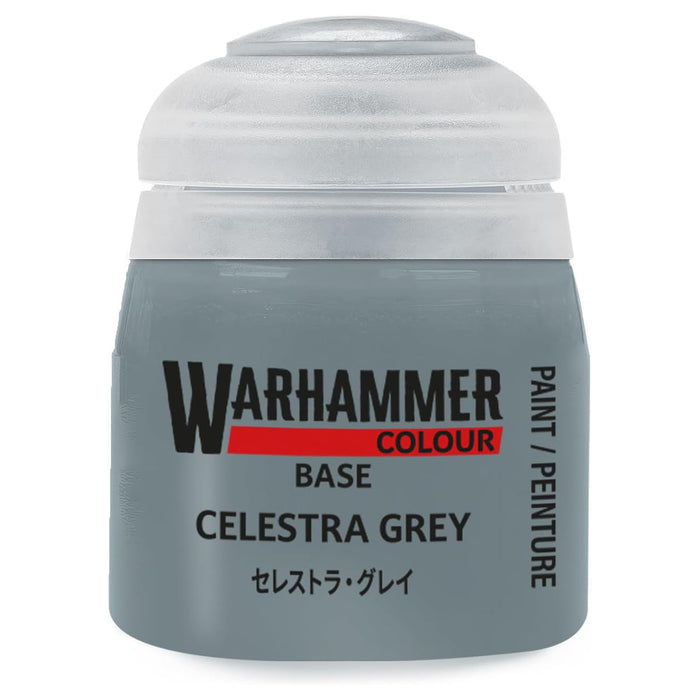Warhammer Colour Base Celestra Grey Paint 12ml