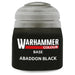 Warhammer Colour Base Abaddon Black 12ml