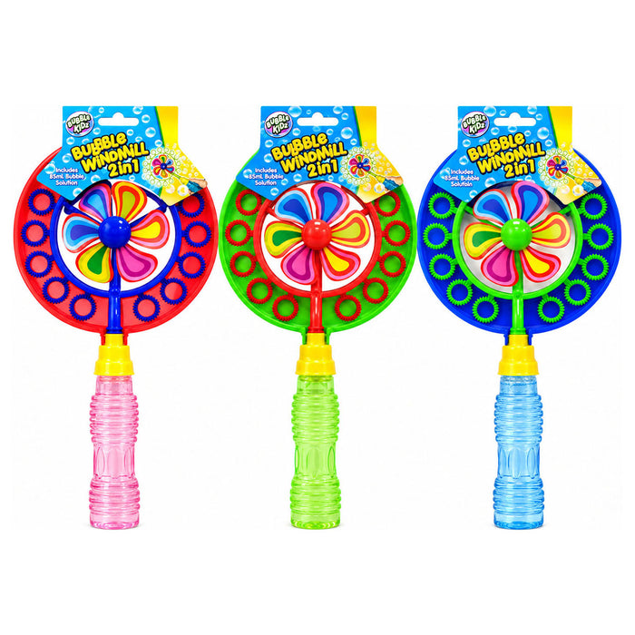 Bubble Kidz Bubble Windmill 2-in-1 Bubble Wand (styles vary)