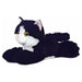 Mini Flopsies Maynard Black & White Cat 8In Soft Toy