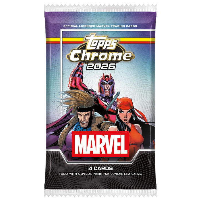 Topps Chrome 2026 Marvel Comics Trading Cards Value Box