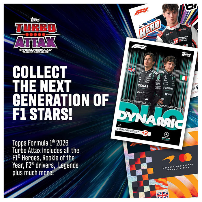 Topps Turbo Attax Formula 1 2026 Trading Card Game Starter Pack