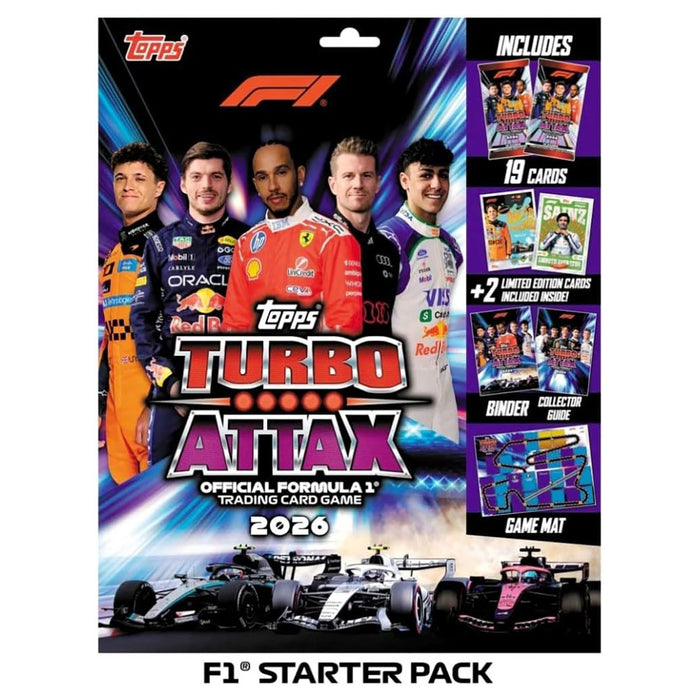Topps Turbo Attax Formula 1 2026 Trading Card Game Starter Pack