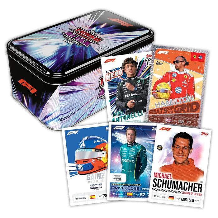 Topps Turbo Attax Formula 1 2026 Trading Card Game Super Tin