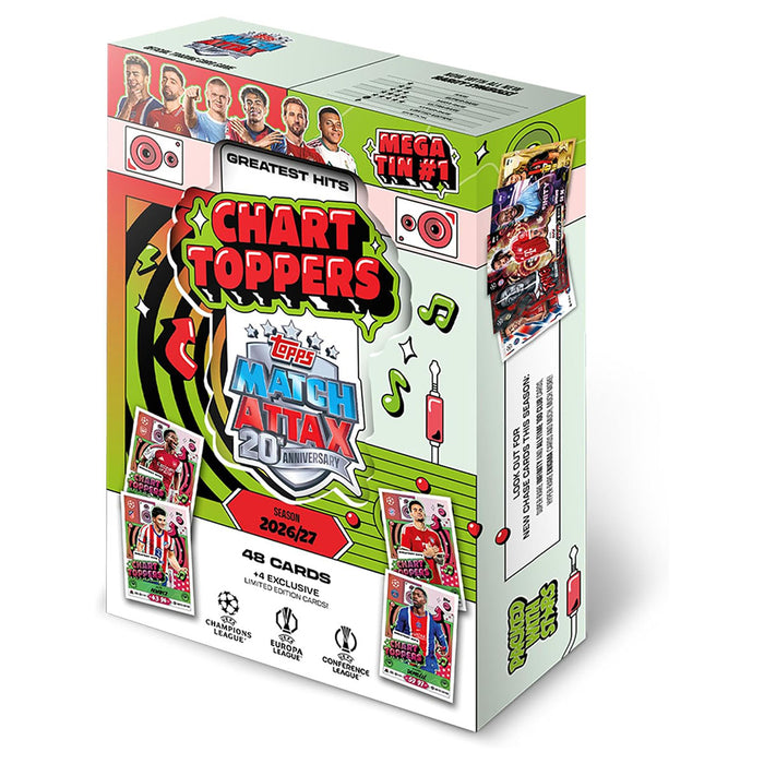 Topps Match Attax 20th Anniversary UCC 2026/27 Chart Toppers Mega Tin #1