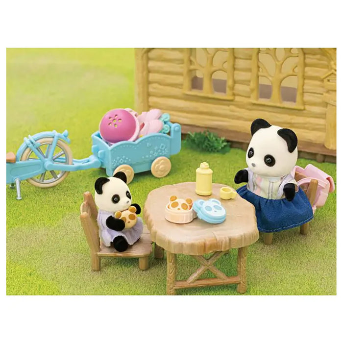 Sylvanian Families Cycle & Skate Set Panda Girl Playset
