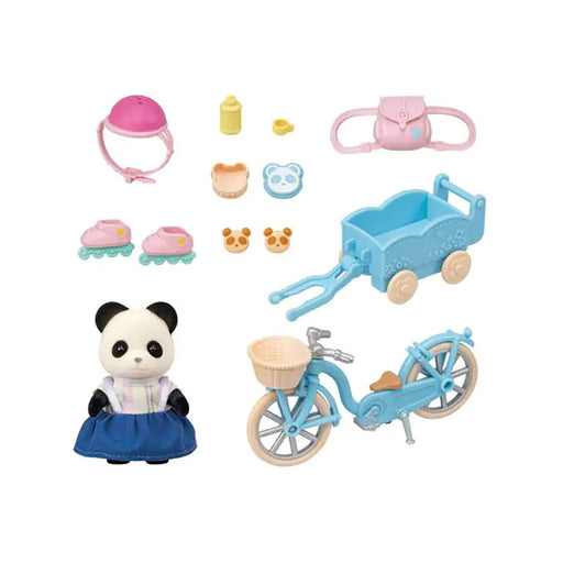Sylvanian Families Cycle & Skate Set Panda Girl Playset