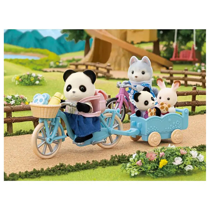 Sylvanian Families Cycle & Skate Set Panda Girl Playset