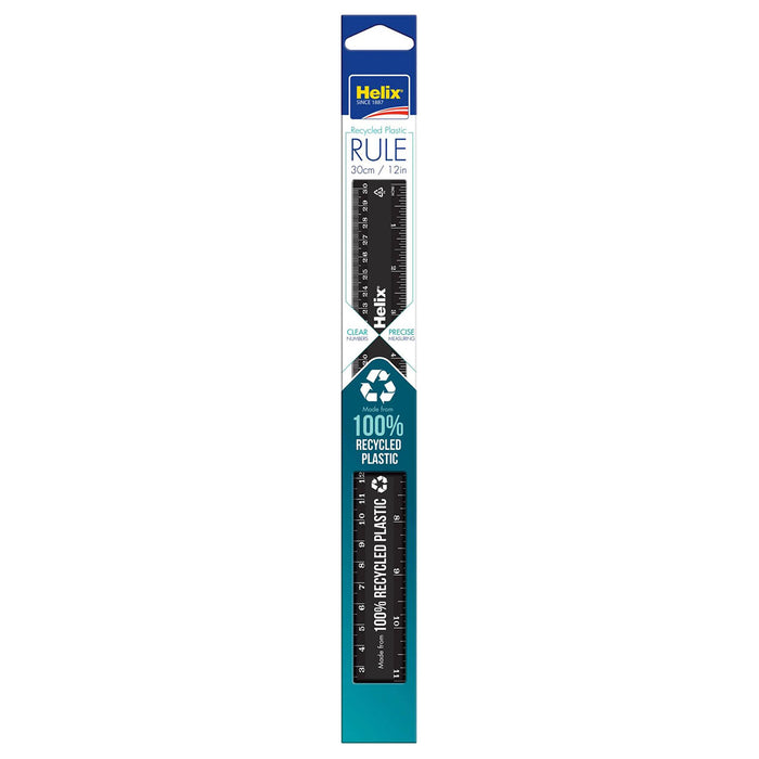 Helix Recycled Plastic 30cm Ruler 