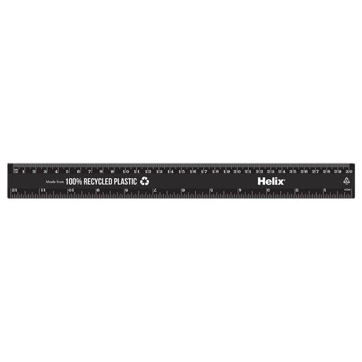 Helix Recycled Plastic 30cm Ruler 