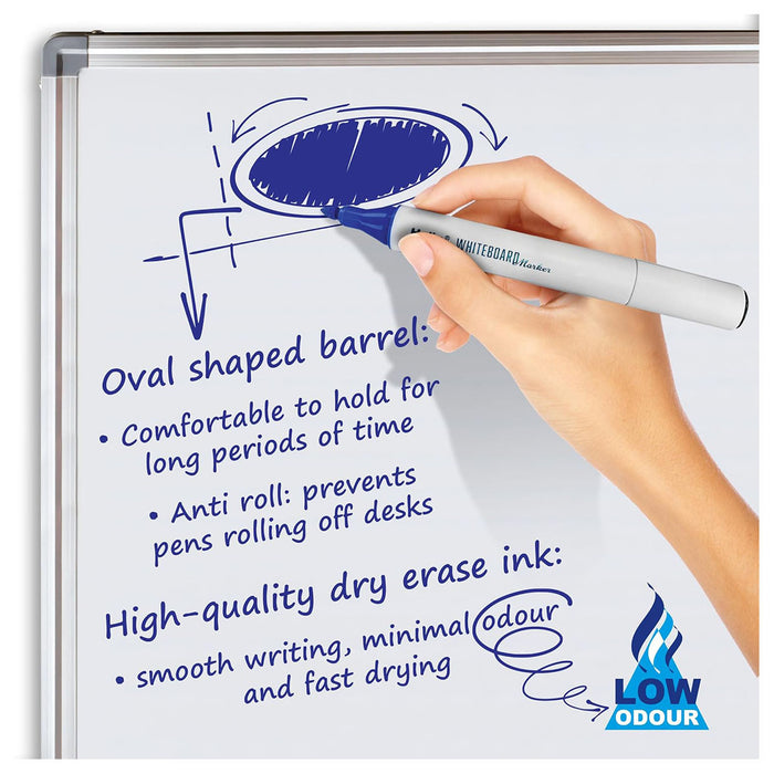 Helix Whiteboard Marker Set with Magnetic Whiteboard Eraser