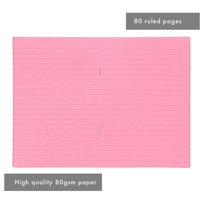 Pukka Pad Irlen Comfort in Colour Rose A5 Notepad (5 Pack)