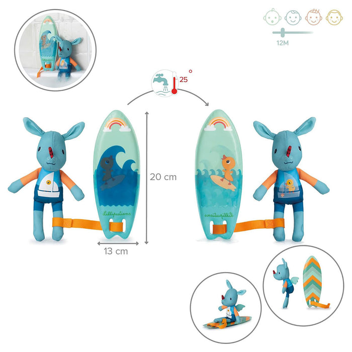 Lilliputiens Joe the Magic Surfer Bath Toy
