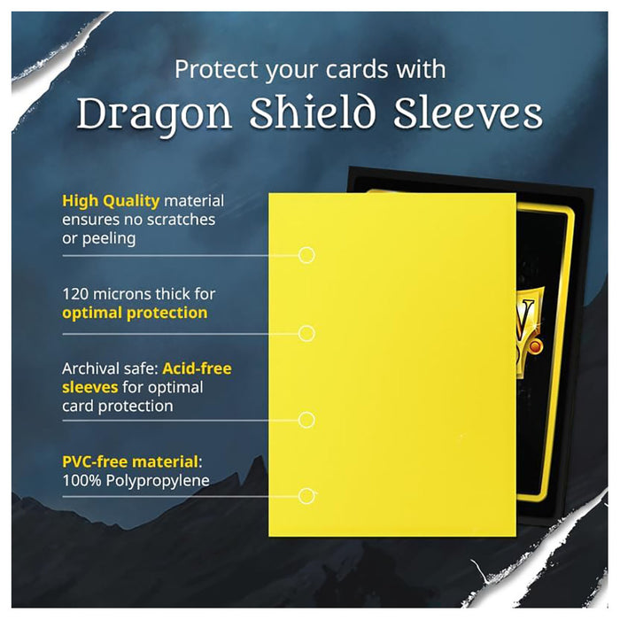 Dragon Shield Jet Matte Standard Size Card Sleeves (100 Pack)