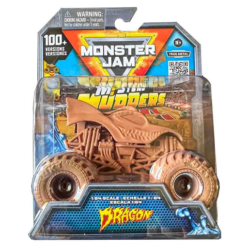  Monster Jam Mystery Mudders 'Dragon' 1:64 Die-Cast Truck Series 2 (styles vary)