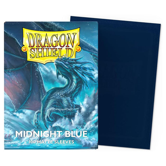 Dragon Shield Matte Sleeves Standard Size- Midnight Blue (100)
