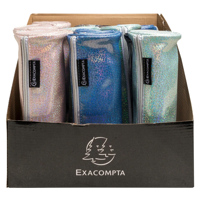 Exacompta Glitter Round Pencil Case (styles vary)