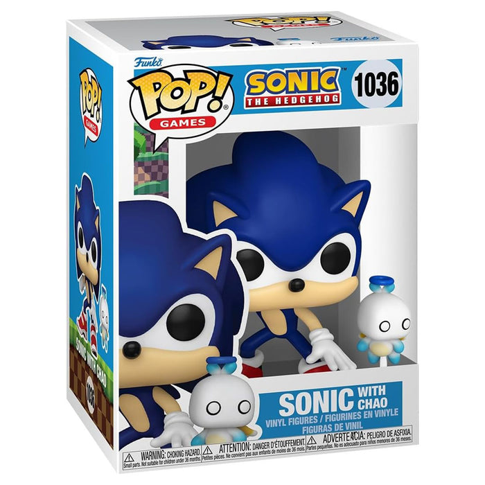 Funko Pop! Games: Sonic the Hedgehog: Sonic with Chao Vinyl Figures #1036