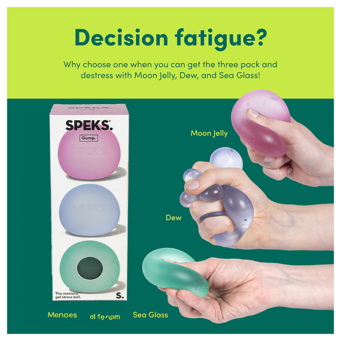 Speks Gump Memory Gel Stress Ball (3 Pack)