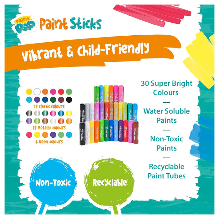 Paint Pop Paint Stick Giant Storage Tube (30 Pack)
