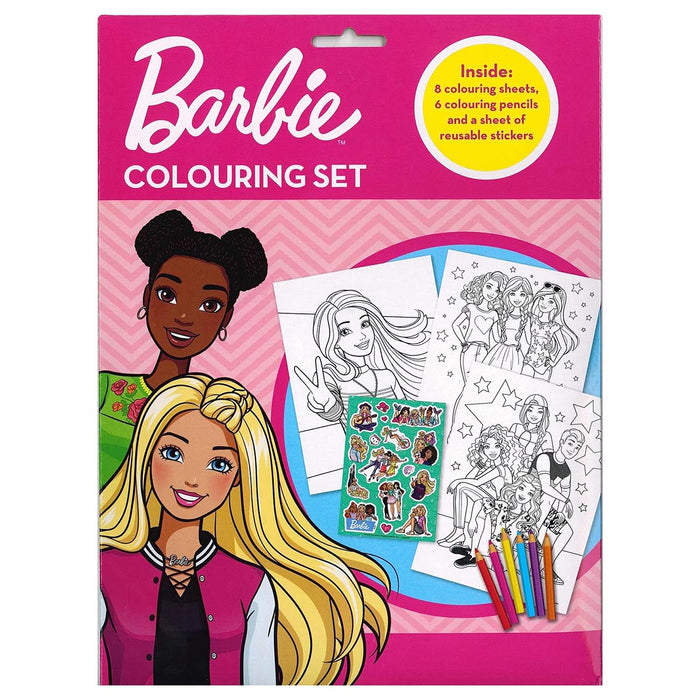 Barbie Colouring Set