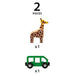 BRIO World Giraffe & Wagon Set