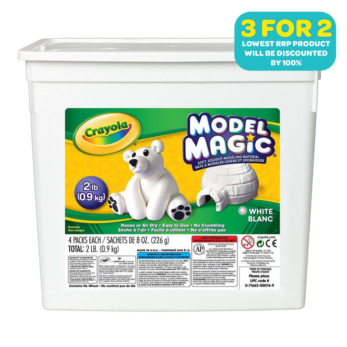 Crayola Model Magic White Tub Modelling Material